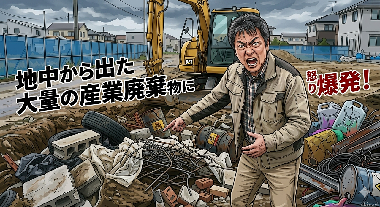 契約不適合責任、地中埋設物、産業廃棄物、軍用地