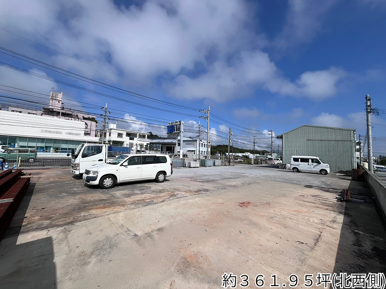敷地内「北西側」の写真